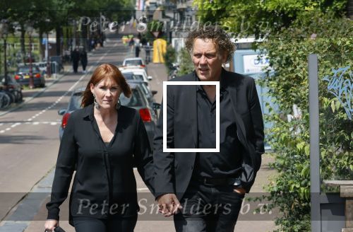 Amsterdam 22 juli 2021
Herdenkingsdienst van Peter R de Vries in Carre . Kees v d Spek met partner