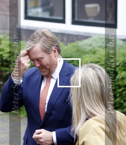 Hilversum 30 juni 2021
Koning Willem Alexander en Koningin Maxima arriveren bij theater Gooiland voor de uitreiking van de appeltjes van Oranje .