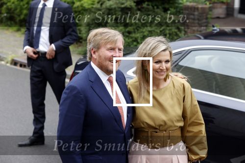 Hilversum 30 juni 2021
Koning Willem Alexander en Koningin Maxima arriveren bij theater Gooiland voor de uitreiking van de appeltjes van Oranje .
