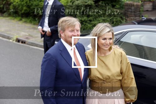 Hilversum 30 juni 2021
Koning Willem Alexander en Koningin Maxima arriveren bij theater Gooiland voor de uitreiking van de appeltjes van Oranje .