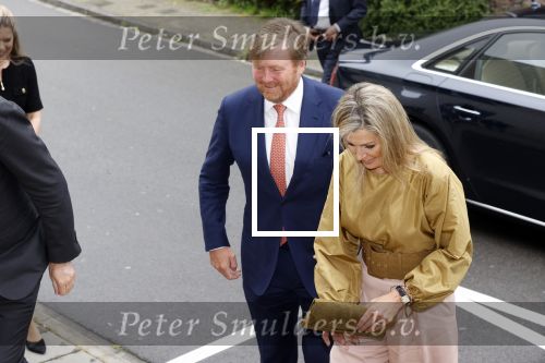 Hilversum 30 juni 2021
Koning Willem Alexander en Koningin Maxima arriveren bij theater Gooiland voor de uitreiking van de appeltjes van Oranje .