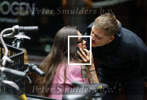 Amsterdam 12 juli 2021
Jorik Scholten / Lil Kleine en Jaimie Vaes kussend op de cornelis schuytstraat