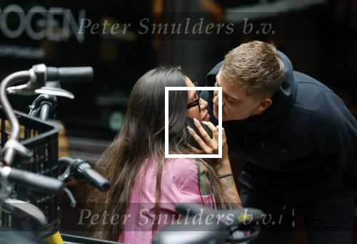 Amsterdam 12 juli 2021
Jorik Scholten / Lil Kleine en Jaimie Vaes kussend op de cornelis schuytstraat