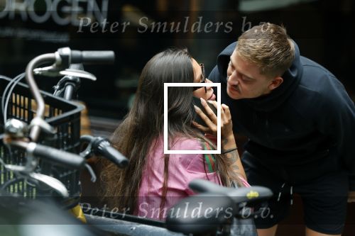 Amsterdam 12 juli 2021
Jorik Scholten / Lil Kleine en Jaimie Vaes kussend op de cornelis schuytstraat