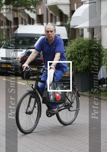 Amsterdam 10 juli 2021
Maarten Spanjer op de fiets in Amsterdam zuid