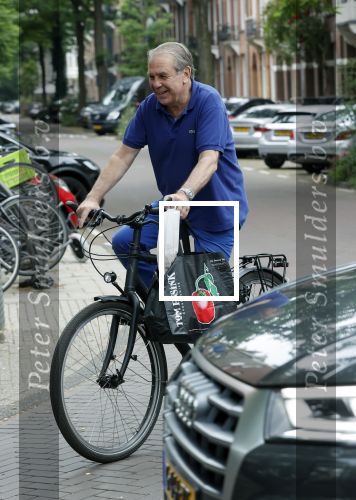 Amsterdam 10 juli 2021
Maarten Spanjer op de fiets in Amsterdam zuid