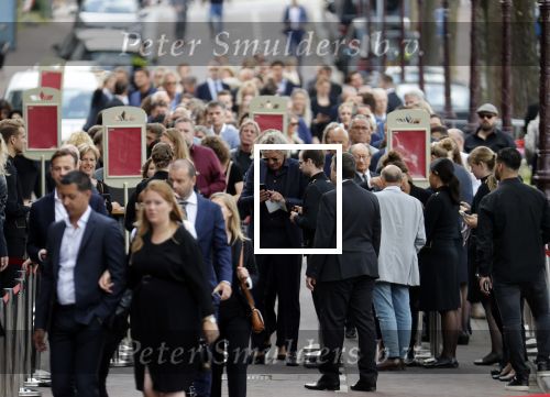 Amsterdam 22 juli 2021
Herdenkingsdienst van Peter R de Vries in Carre . Matthijs v Nieuwkerk kwam met zijn nieuwe vriendin Martha Riemsma