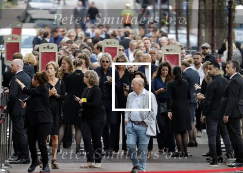 Amsterdam 22 juli 2021
Herdenkingsdienst van Peter R de Vries in Carre . Matthijs v Nieuwkerk kwam met zijn nieuwe vriendin Martha Riemsma
