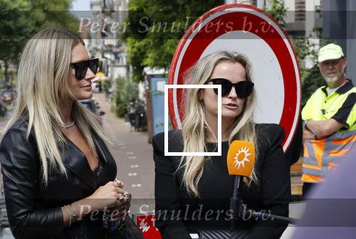 Amsterdam 22 juli 2021
Herdenkingsdienst van Peter R de Vries in Carre . Fatima Moreiro de Melo en haar visasiste Selke