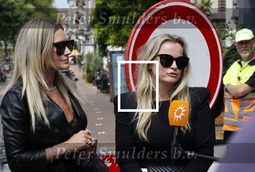 Amsterdam 22 juli 2021
Herdenkingsdienst van Peter R de Vries in Carre . Fatima Moreiro de Melo en haar visasiste Selke