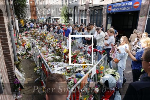 Amsterdam 16 juli 2021
Bloemenzee op de lange leidsedwarsstraat waar Peter R de Vries neergeschoten/ vermoord  is