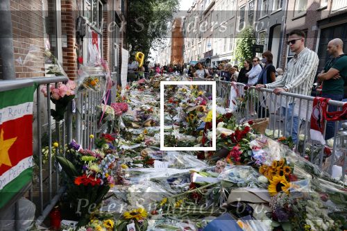 Amsterdam 16 juli 2021
Bloemenzee op de lange leidsedwarsstraat waar Peter R de Vries neergeschoten/ vermoord  is