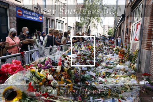 Amsterdam 16 juli 2021
Bloemenzee op de lange leidsedwarsstraat waar Peter R de Vries neergeschoten/ vermoord  is