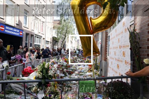 Amsterdam 16 juli 2021
Bloemenzee op de lange leidsedwarsstraat waar Peter R de Vries neergeschoten/ vermoord  is