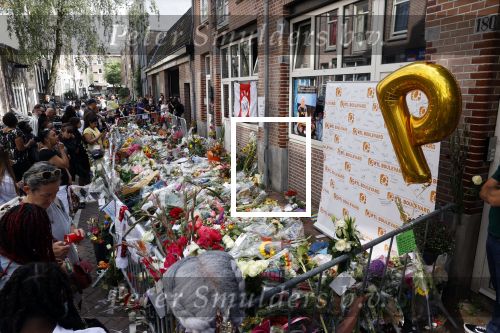 Amsterdam 16 juli 2021
Bloemenzee op de lange leidsedwarsstraat waar Peter R de Vries neergeschoten/ vermoord  is