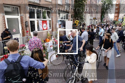 Amsterdam 16 juli 2021
Bloemenzee op de lange leidsedwarsstraat waar Peter R de Vries neergeschoten/ vermoord  is