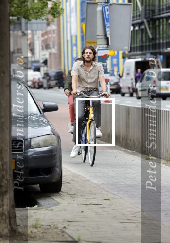 Amsterdam 6 juli 2021
Renze Klamer op een OV fiets in Amsterdam.