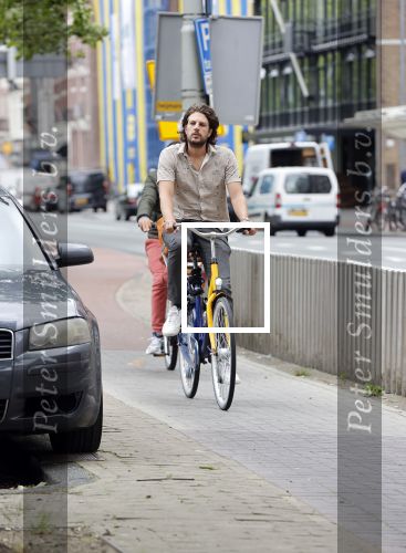 Amsterdam 6 juli 2021
Renze Klamer op een OV fiets in Amsterdam.