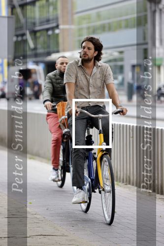 Amsterdam 6 juli 2021
Renze Klamer op een OV fiets in Amsterdam.