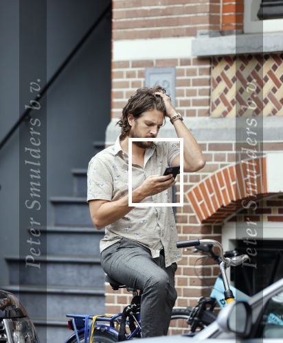 Amsterdam 6 juli 2021
Renze Klamer op een OV fiets in Amsterdam.