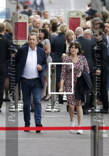 Amsterdam 22 juli 2021
Herdenkingsdienst van Peter R de Vries in Carre . Robert ten Brink en zijn vrouw Roos