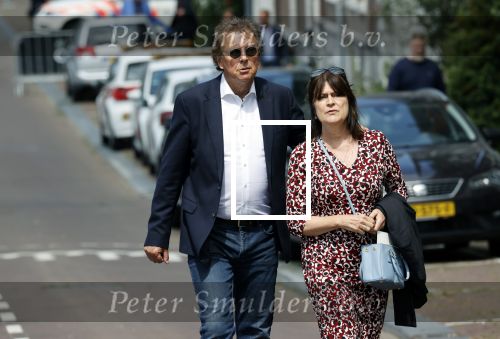 Amsterdam 22 juli 2021
Herdenkingsdienst van Peter R de Vries in Carre . Robert ten Brink en zijn vrouw Roos