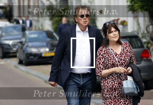 Amsterdam 22 juli 2021
Herdenkingsdienst van Peter R de Vries in Carre . Robert ten Brink en zijn vrouw Roos