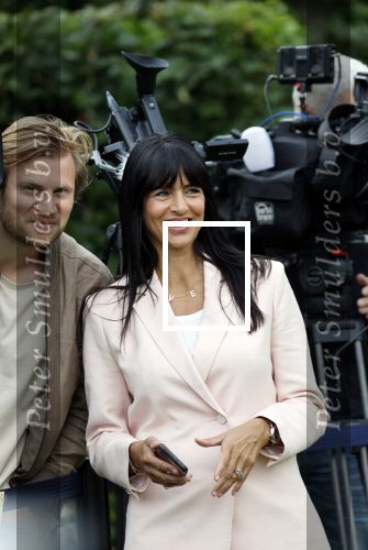 Den haag 16 juli 2021
Koninklijk fotouurtje met Koning Willem Alexander Koningin Maxima Prinses Amalia Alexia en Ariane in de tuin van Paleis Huis ten Bosch. Sandra Schuurhof