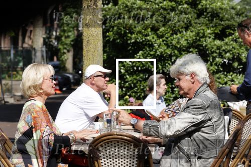 Amsterdam 23 juli 2021
Ad Visser en Sheila de Vries op terras samen in Amsterdam.