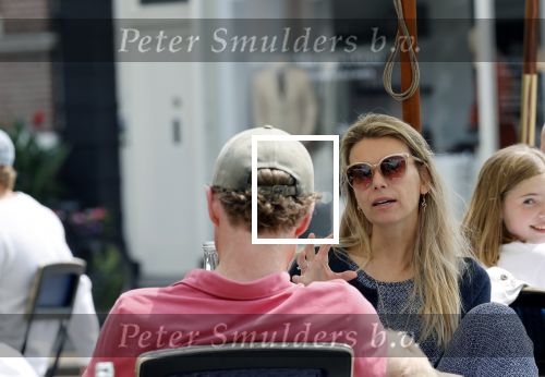Amsterdam 10 juli 2021
Onno Aerden op terras bij George met zijn vrouw Susan Smit