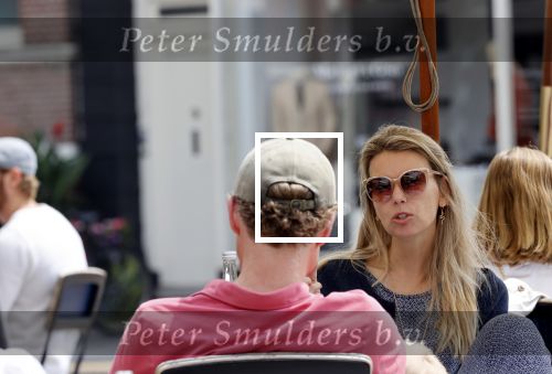 Amsterdam 10 juli 2021
Onno Aerden op terras bij George met zijn vrouw Susan Smit