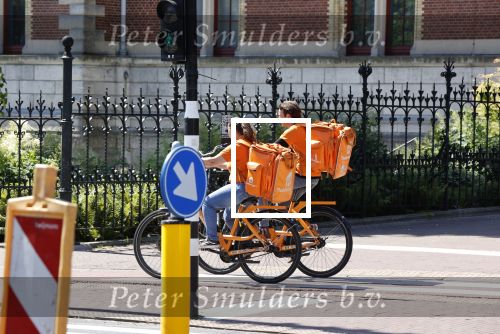 Amsterdam 15 jun i 2021
Thuisbezorg  fiets koerier in centrum Amsterdam