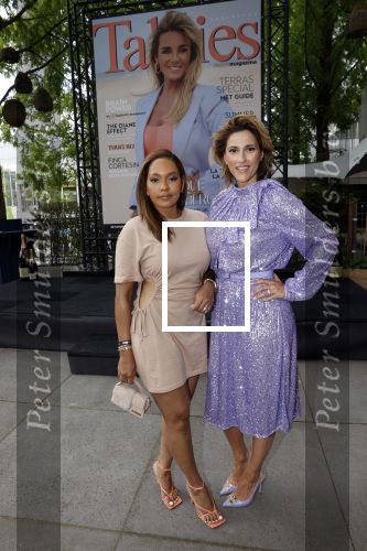 Amsterdam 8 juli 2021
Terras feestje van Talkies bij Strand zuid. Kristina Bozilovic en Winonah de Jong