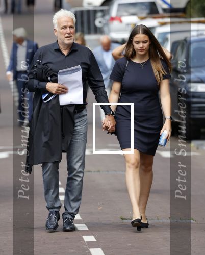 Amsterdam 22 juli 2021
Herdenkingsdienst van Peter R de Vries in Carre . Broer Peter , Wouter de Vries met vrouw dochter en zoon