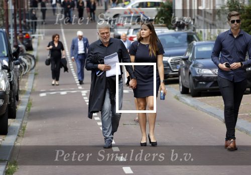 Amsterdam 22 juli 2021
Herdenkingsdienst van Peter R de Vries in Carre . Broer Peter , Wouter de Vries met vrouw dochter en zoon