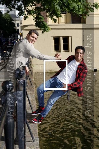 Den Haag 1 juni 2022
Boer Ayoub bij de hofvijver. Ayoub met Bilal Yakhlaf
