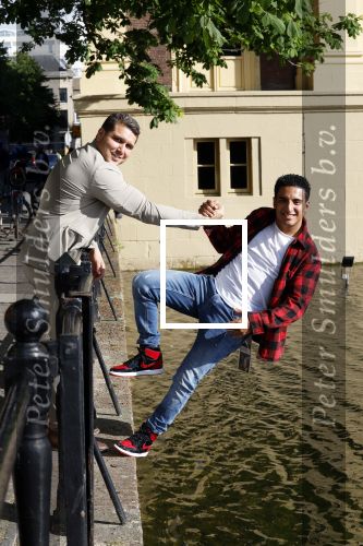 Den Haag 1 juni 2022
Boer Ayoub bij de hofvijver. Ayoub met Bilal Yakhlaf