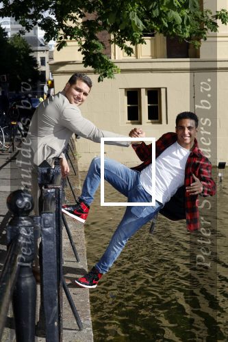 Den Haag 1 juni 2022
Boer Ayoub bij de hofvijver. Ayoub met Bilal Yakhlaf