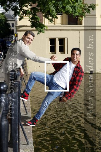 Den Haag 1 juni 2022
Boer Ayoub bij de hofvijver. Ayoub met Bilal Yakhlaf