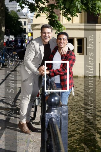 Den Haag 1 juni 2022
Boer Ayoub bij de hofvijver. Ayoub met Bilal Yakhlaf