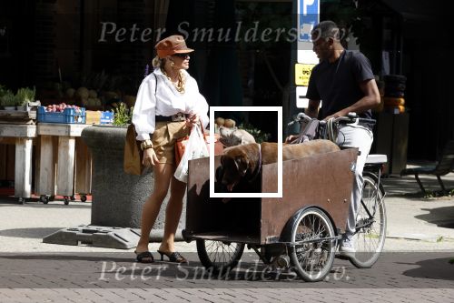 Amsterdam 5 juli 2022
Connie Witteman komt haar eigen hond tegen op de corneliss chuytstraat  die door uitlaatservice uitgelaten wordt