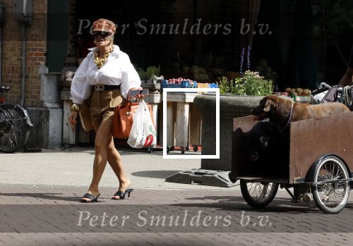Amsterdam 5 juli 2022
Connie Witteman komt haar eigen hond tegen op de corneliss chuytstraat  die door uitlaatservice uitgelaten wordt