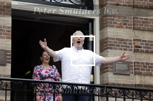 Hilversum 25 juni 2022
Ernst daniel Smid met zijn vriendin en zijn zwangere dochter Coosje