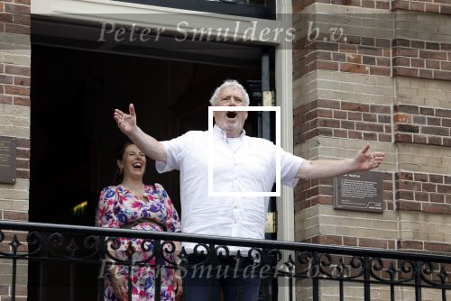 Hilversum 25 juni 2022
Ernst daniel Smid met zijn vriendin en zijn zwangere dochter Coosje