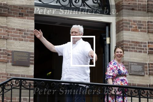 Hilversum 25 juni 2022
Ernst daniel Smid met zijn vriendin en zijn zwangere dochter Coosje