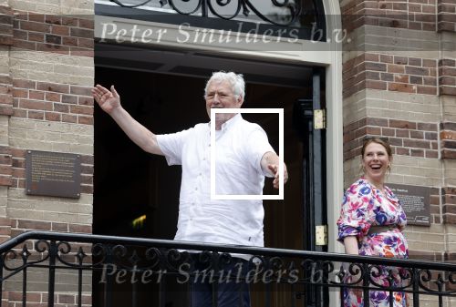 Hilversum 25 juni 2022
Ernst daniel Smid met zijn vriendin en zijn zwangere dochter Coosje