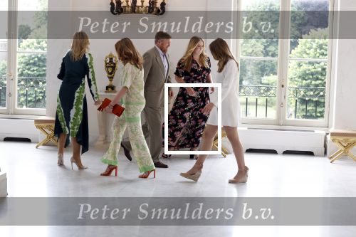 Den Haag 24 juni 2022
Het jaarlijkse fotouurtje in paleis Noordeinde. Aanwezig Koning Willem Alexander Koningin Maxima Prinses Amalia Prinses Alexia en Prinses Ariane