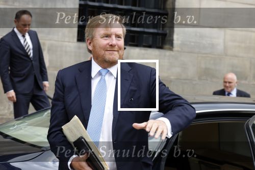 Amsterdam 14 juni 2022
Koning Willem Alexander en prinses Beatrix arriveren beide in hun audi A8 bij het paleis op de dam.