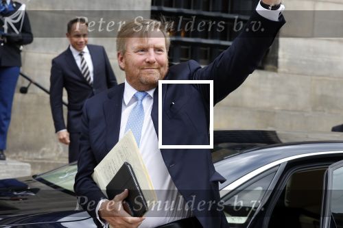 Amsterdam 14 juni 2022
Koning Willem Alexander en prinses Beatrix arriveren beide in hun audi A8 bij het paleis op de dam.