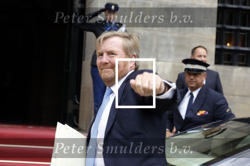 Amsterdam 14 juni 2022
Koning Willem Alexander en prinses Beatrix arriveren beide in hun audi A8 bij het paleis op de dam.